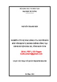 Luận văn Thạc sĩ Quản trị kinh doanh: Nghiên cứu sự hài lòng của người dân đối với dịch vụ hành chính công tại UBND huyện Đăk Hà, tỉnh Kon Tum