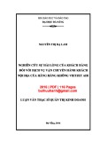 Luận văn Thạc sĩ Quản trị kinh doanh: Nghiên cứu sự hài lòng của khách hàng đối với dịch vụ vận chuyển hành khách nội địa của hãng Hàng không Vietjet air