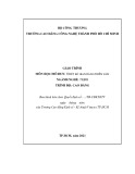 Giáo trình Thiết kế gian hàng triển lãm (Ngành/Nghề: Thiết kế đồ hoạ - Trình độ: Cao đẳng) - Trường CĐ Công nghệ TP.Hồ Chí Minh