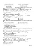 Đề thi học kì 2 môn Hóa học lớp 12 năm 2022-2023 - Trường THPT Kiến Văn, Đồng Tháp