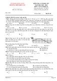Đề thi học kì 1 môn Vật lý lớp 12 năm 2023-2024 - Trường THPT Kiến Văn, Đồng Tháp