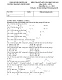 Đề thi giữa học kì 1 môn Toán lớp 9 năm 2023-2024 có đáp án - Trường TH&THCS Phước Hiệp, Phước Sơn