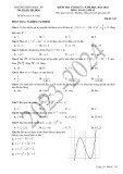 Đề thi học kì 1 môn Toán lớp 12 năm 2023-2024 - Trường THPT Ngọc Tố, Sóc Trăng