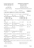 Đề thi học kì 1 môn Toán lớp 10 năm 2022-2023 - Trường THPT Kiến Văn, Đồng Tháp