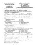 Đề thi học kì 1 môn Hóa học lớp 10 năm 2022-2023 có đáp án - Trường THPT Kiến Văn, Đồng Tháp