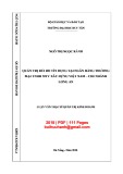 Luận văn Thạc sĩ Quản trị kinh doanh: Quản trị rủi ro tín dụng tại Ngân hàng thương mại TNHH MTV Xây dựng Việt Nam - Chi nhánh Long An