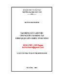 Luận văn Thạc sĩ Quản trị kinh doanh:  Tạo động lực làm việc cho người lao động tại UBND quận Liên Chiểu, TP Đà Nẵng