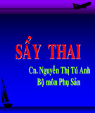 Bài giảng Sẩy thai - Nguyễn Thị Tú Anh