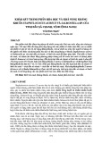 Khảo sát thành phần hóa học và khả năng kháng khuẩn Staphylococus aureus và Salmonella sp. của tinh dầu sả chanh, vỏ bưởi da xanh