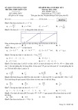 Đề thi học kì 1 môn Toán lớp 12 năm 2022-2023 - Trường THPT Kiến Văn, Đồng Tháp
