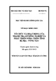 Tóm tắt Luận văn Thạc sĩ Quản lý công: Tổ chức và hoạt động của Thanh tra Sở Nông nghiệp và Phát triển nông thôn tại tỉnh Bà Rịa – Vũng Tàu