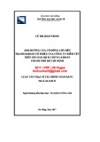 Luận văn Thạc sĩ Tài chính ngân hàng: Ảnh hưởng của cổ đông lớn đến thanh khoản cổ phiếu của công ty niêm yết trên cơ Sở Giao dịch chứng khoán thành phố Hồ Chí Minh