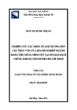 Tóm tắt luận văn Thạc sĩ Tài chính ngân hàng: Nghiên cứu các nhân tố ảnh hưởng đến cấu trúc vốn của doanh nghiệp ngành hàng tiêu dùng niêm yết tại Sở Giao dịch chứng khoán thành phố hồ chí minh