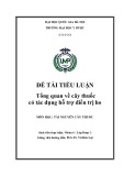 Đề tài tiểu luận: Tổng quan về cây thuốc có tác dụng hỗ trợ điều trị ho