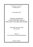 Tóm tắt luận văn Thạc sĩ Quản trị kinh doanh: Đánh giá thành tích cán bộ công nhân viên tại tổng Công ty Xây dựng đường thủy