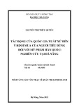 Tóm tắt luận văn Thạc sĩ Quản trị kinh doanh: Tác động của quốc gia xuất xứ đến ý định mua của người tiêu dùng đối với mỹ phẩm Hàn Quốc - Nghiên cứu tại Đà Nẵng