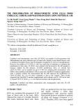 The proliferation of hematopoietic stem cells from umbilical cord blood was enhanced by using peptide SL-13R