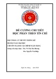 Đề cương chi tiết học phần Lý thuyết thống kê (Hệ đào tạo Đại học – Ngành: Tài chính - Ngân hàng) - Trường Đại học Kinh tế Nghệ An