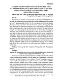 Áp dụng phương pháp phân tích thứ bậc (AHP) và  Moora trong lựa chọn nhà cung cấp dịch vụ logistiscs của Công ty TNHH Giao nhận Hàng hoá VinaKo