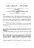 Stability analysis of a square tunnel in cohesive frictional soils using the stable node-based smoothed finite element method