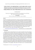 Influence of microfine-contaminated sand from Mandulog River system in Iligan City, Philippines on the performance of concrete