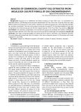 Analysis of commercial cajuput oils extracted from Melaleuca cajuputi powell by gas chromatography