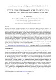 Effect of pre-tensioned rope tensions on a ladder structure of turntable ladders