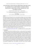 Sustainable utilization of mixed healthcare waste as aggregate in lightweight concrete mixes: Mechanical behavior, water absorption and leaching studies