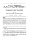 Study on the mechanism of urban planning information exchange to enhance the community participation in urban detailed planning in Vietnam – towards sustainable development