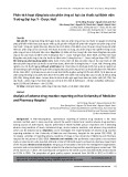 Phân tích hoạt động báo cáo phản ứng có hại của thuốc tại Bệnh viện Trường Đại học Y - Dược Huế