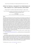 Effect of spatial variability of creep rock on the stability of a deep double lined drift