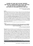 Nghiên cứu hiệu quả của kẹp cầm máu qua nội soi ở bệnh nhân xuất huyết tiêu hóa do loét dạ dày tá tràng phối hợp với thuốc ức chế bơm proton liều cao