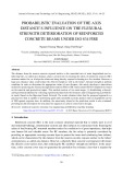 Probabilistic evaluation of the axis distance’s influence on the flexural strength deterioration of reinforced concrete beams under ISO 834 fire