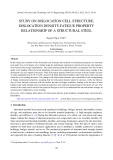 Study on dislocation cell structure, dislocation density-fatigue property relationship of a structural steel