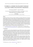 Numerical scheme for transient seepage analysis under unsaturated conditions