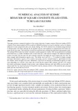 Numerical analysis of seismic behavior of square concrete filled steel tubular columns