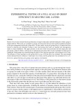 Experimental testing of a full-scale of group efficiency in multiple soil layers