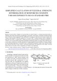 Simplified calculation of flexural strength deterioration of reinforced concrete T-beams exposed to ISO 834 standard fire