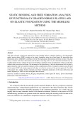 Static bending and free vibration analysis of functionally graded porous plates laid on elastic foundation using the meshless method