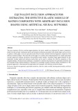 Equivalent-inclusion approach for estimating the effective elastic moduli of matrix composites with arbitrary inclusion shapes using artificial neural networks