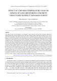 Effect of uniform temperature load on design of long reinforced concrete structures without expansion joints