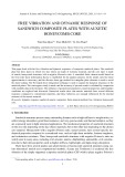 Free vibration and dynamic response of sandwich composite plates with auxetic honeycomb core