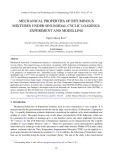 Mechanical properties of bituminous mixtures under sinusoidal cyclic loadings: Experiment and modelling