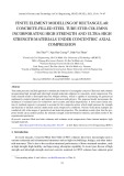 Finite element modelling of rectangular concrete-filled steel tube stub columns incorporating high strength and ultra-high strength materials under concentric axial compression