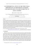 An experimental study on the structural performance of reinforced concrete low-rise building columns subjected to axial loading