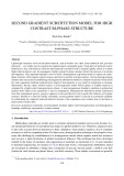 Second gradient substitution model for high contrast bi-phase structure