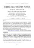 Numerical investigation on the tunneling and mining induced geo-hazards: Case study in Quang Ninh, Vietnam