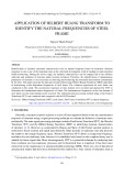 Application of Hilbert Huang Transform to identify the natural frequencies of steel frame