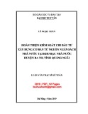 Luận văn Thạc sĩ Kế toán: Hoàn thiện kiểm soát chi đầu tư xây dựng cơ bản từ nguồn ngân sách Nhà nước tại Kho bạc Nhà nước huyện Ba Tơ, tỉnh Quảng Ngãi