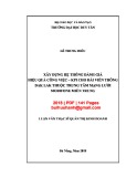 Luận văn Thạc sĩ Quản trị kinh doanh: Xây dựng hệ thống đánh giá hiệu quả công việc - KPI cho Đài viễn thông Dak Lak thuộc Trung tâm mạng lưới Mobifone Miền Trung